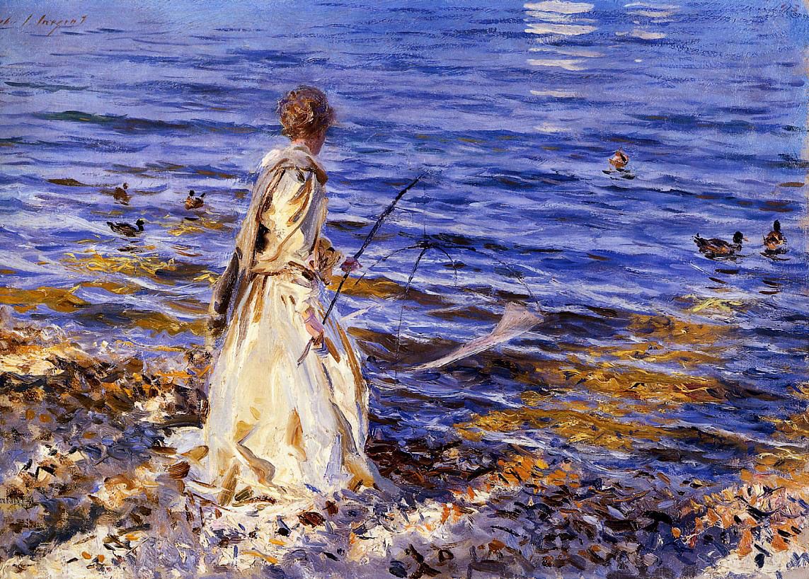 A picture of someone fishing.