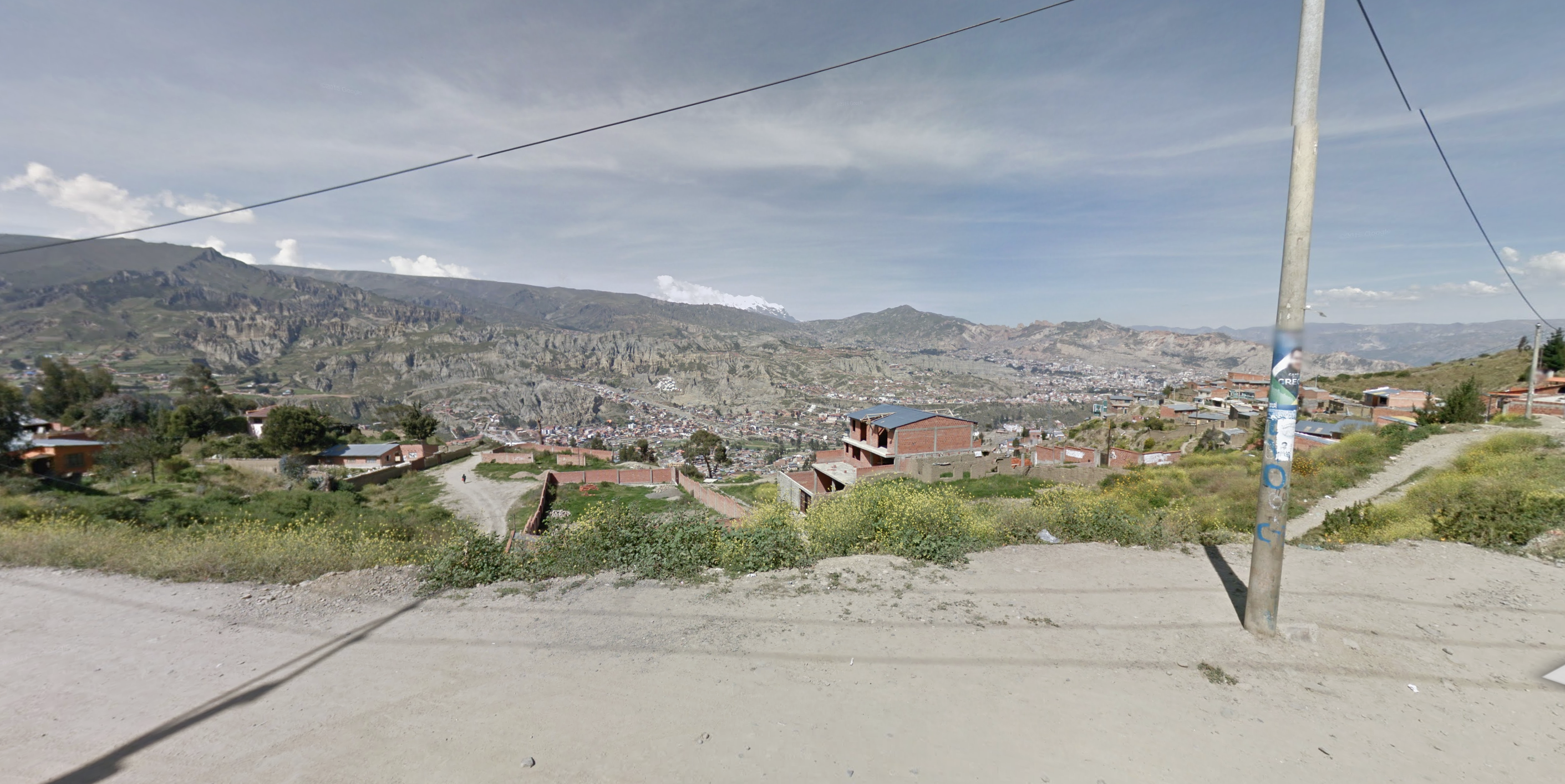 Typical Street View coverage of La Paz