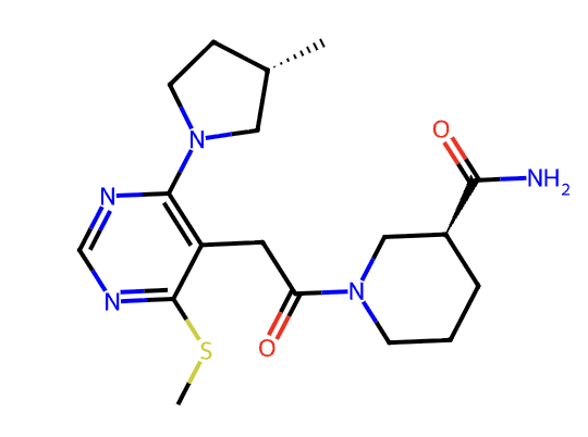The docking template compound.